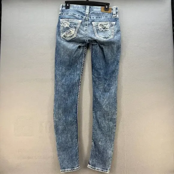 Big Star Women's Jenae Skinny Size 26L Light Stone Wash Hidden Logo Pocket - Picture 9 of 16